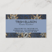 William Morris Tulip Willow Blauw Patroon Visitekaartje (Achterkant)