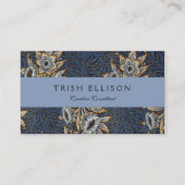 William Morris Tulip Willow Blauw Patroon Visitekaartje (Voorkant)