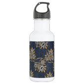 William Morris Tulip Willow Blauw Patroon Waterfles (Voorkant)