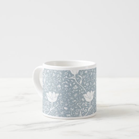 William Morris Tulips in White Pattern Espresso Kop (Links)