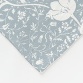 William Morris Tulips in White Pattern Fleece Deken (Hoek)