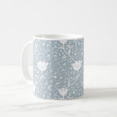 William Morris Tulips in White Pattern Koffiemok (Voorkant links)