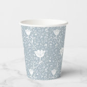 William Morris Tulips in White Pattern Papieren Bekers (Achterkant)