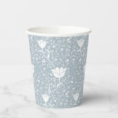 William Morris Tulips in White Pattern Papieren Bekers (Links)
