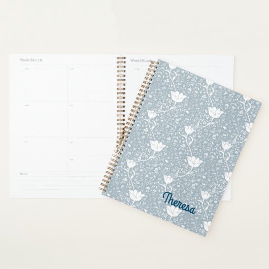 William Morris Tulips in White Pattern Planner (Display)