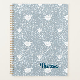 William Morris Tulips in White Pattern Planner