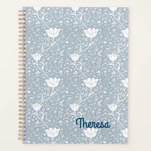 William Morris Tulips in White Pattern Planner (Voorkant)