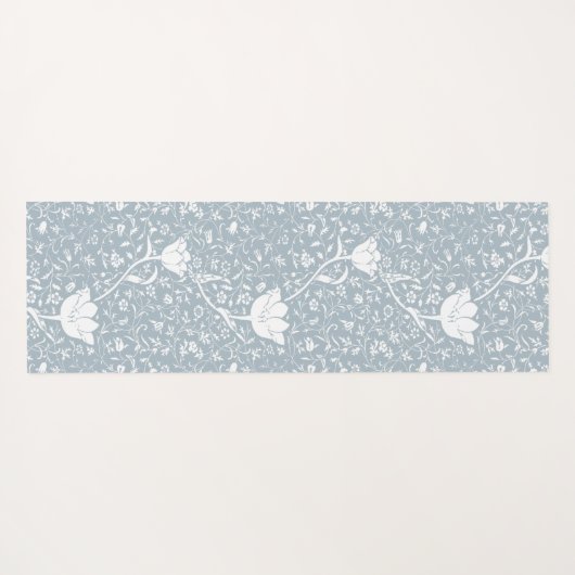 William Morris Tulips in White Pattern Yogamat (Achterkant (horizontaal))