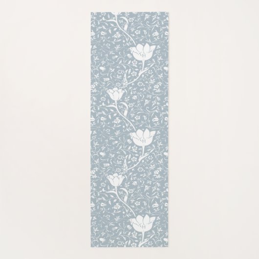 William Morris Tulips in White Pattern Yogamat (Achterkant)