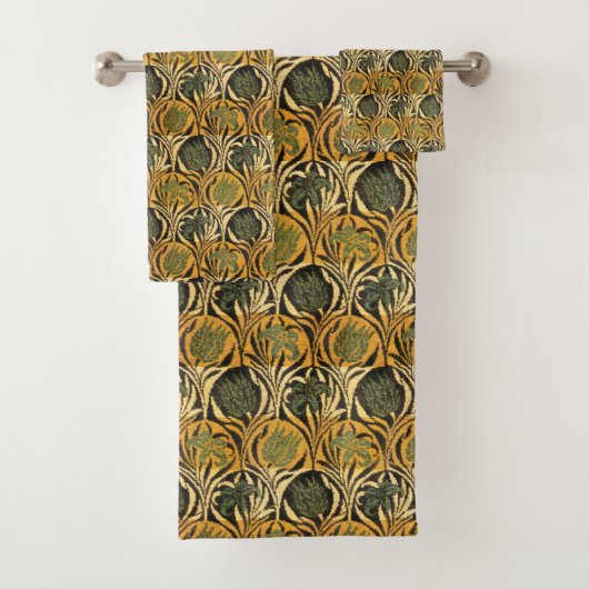 William Morris Tulips & Lelies Tapijtkleed Classic Bad Handdoek (Insitu)