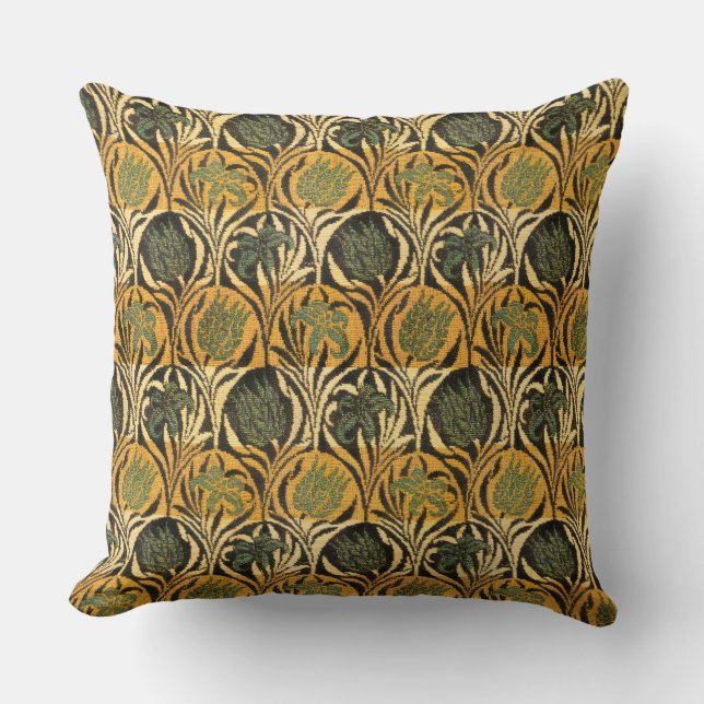 William Morris Tulips & Lelies Tapijtkleed Classic Kussen (Voorkant)