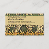 William Morris Tulips & Lelies Tapijtkleed Classic Visitekaartje (Voorkant)