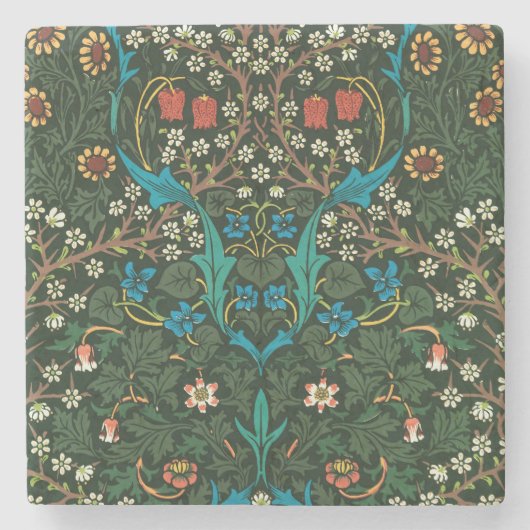 WILLIAM MORRIS "TULIPS" ONTWERPSTEENONDERZETTER STENEN ONDERZETTER (Voorkant)