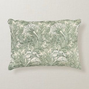 William Morris Tulp Behang Klassiek Groen Accent Kussen