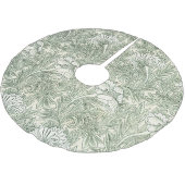 William Morris Tulp Behang Klassiek Groen Kerstboom Rok (Gekanteld)