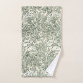 William Morris tulp behang textiel groen Bad Handdoek (Handdoek)