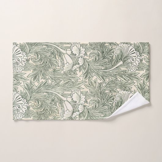 William Morris tulp behang textiel groen Bad Handdoek (Handdoek)