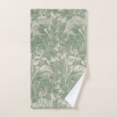 William Morris tulp behang textiel groen Bad Handdoek (Handdoek)