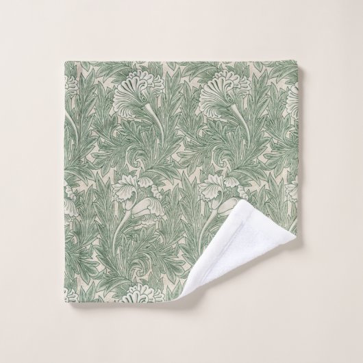William Morris tulp behang textiel groen Bad Handdoek (Wasdoekje)