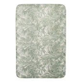 William Morris tulp behang textiel groen Badmat (Voorkant Verticaal)