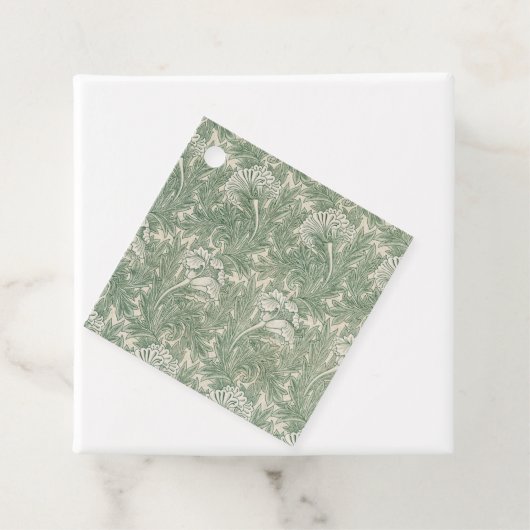 William Morris tulp behang textiel groen Bedankjes Labels (In situ)