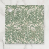 William Morris tulp behang textiel groen Bedankjes Labels (Voorkant)