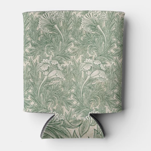 William Morris tulp behang textiel groen Blikjeskoeler (Voorkant)