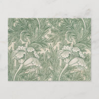 William Morris tulp behang textiel groen