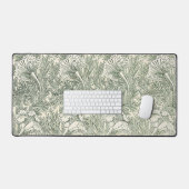 William Morris tulp behang textiel groen Bureaumat (Keyboard & Muis)