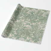 William Morris tulp behang textiel groen Cadeaupapier (Uitgerold)