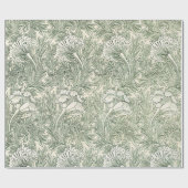 William Morris tulp behang textiel groen Cadeaupapier (Vlak)