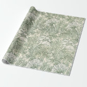William Morris tulp behang textiel groen Cadeaupapier (Uitgerold)