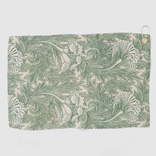 William Morris tulp behang textiel groen Golfhanddoek (Horizontaal)