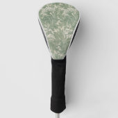 William Morris tulp behang textiel groen Golfheadcover (Voorkant)