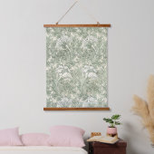 William Morris tulp behang textiel groen Hangend Wandkleed (Slaapkamer)