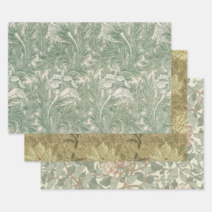 William Morris tulp behang textiel groen Inpakpapier Vel
