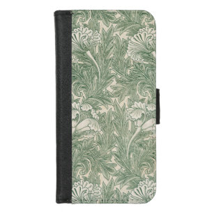 William Morris tulp behang textiel groen iPhone 8/7 Portemonnee Hoesje