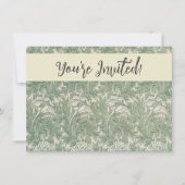 William Morris tulp behang textiel groen Kaart (Voorkant)