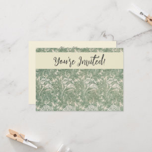 William Morris tulp behang textiel groen Kaart