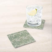 William Morris tulp behang textiel groen Kartonnen Onderzetters (Insitu)