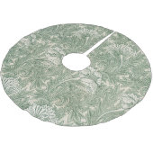 William Morris tulp behang textiel groen Kerstboom Rok (Gekanteld)
