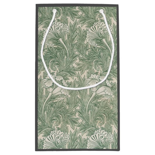 William Morris tulp behang textiel groen Klein Cadeauzakje (Achterkant)