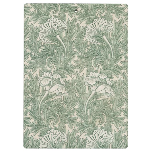 William Morris tulp behang textiel groen Klembord (Achterkant)