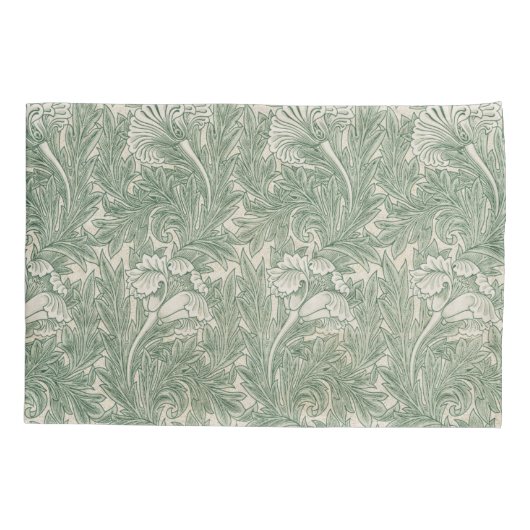 William Morris tulp behang textiel groen Kussensloop (Achterkant)