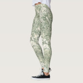 William Morris tulp behang textiel groen Leggings (Links)