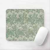 william morris tulp behang textiel groen muismat (Met muis)