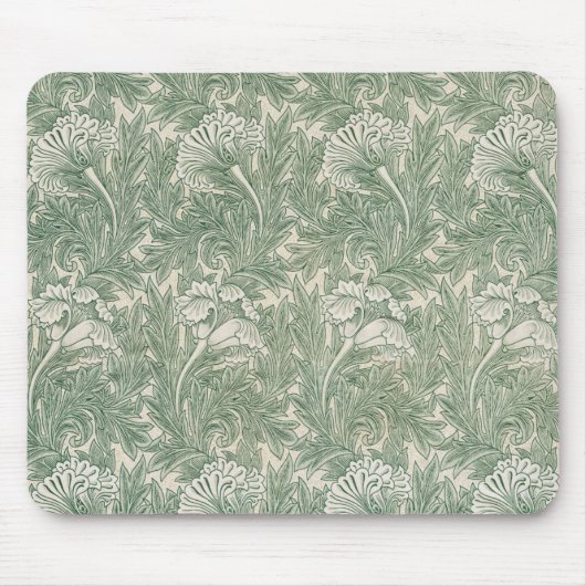 william morris tulp behang textiel groen muismat (Voorkant)