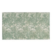 William Morris tulp behang textiel groen Naambadge (Voorkant)