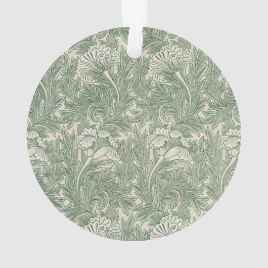 William Morris tulp behang textiel groen Ornament (achterkant)