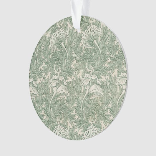 William Morris tulp behang textiel groen Ornament (voorkant)